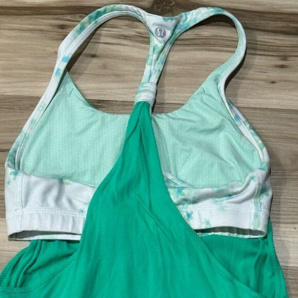 Lululemon Practice Freely Tank Top Green Floral Women’s 4 - Picture 6 of 6